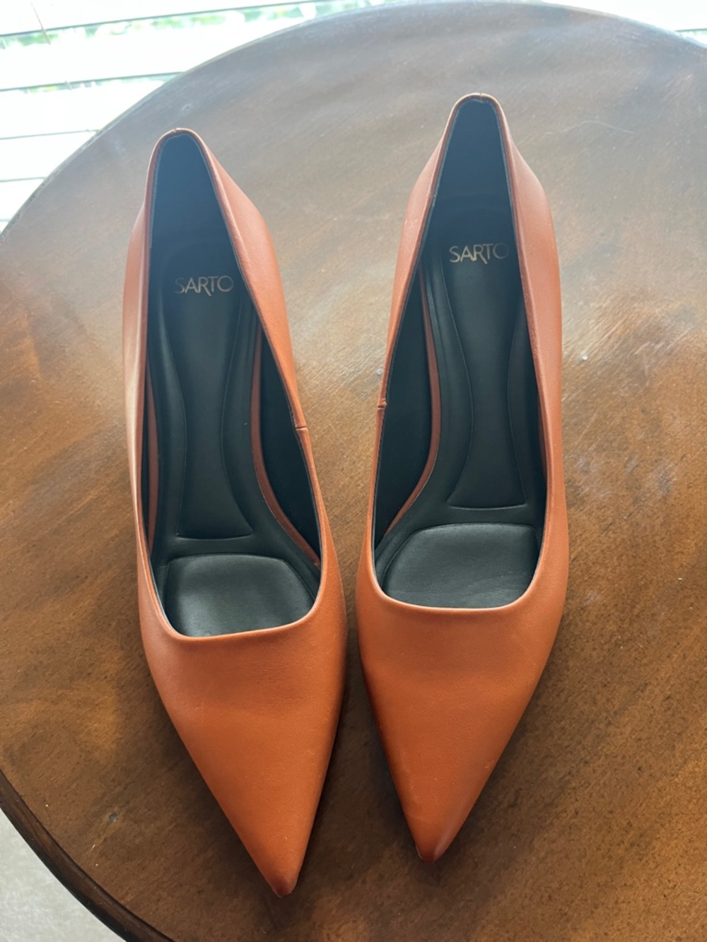 SARTO By Franco Sarto Pointed-Toe Pumps in Burnt Orange
